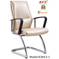 Mobiliario moderno de la silla de la reunión del brazo del metal de la oficina del cuero del hotel (E2012-1)